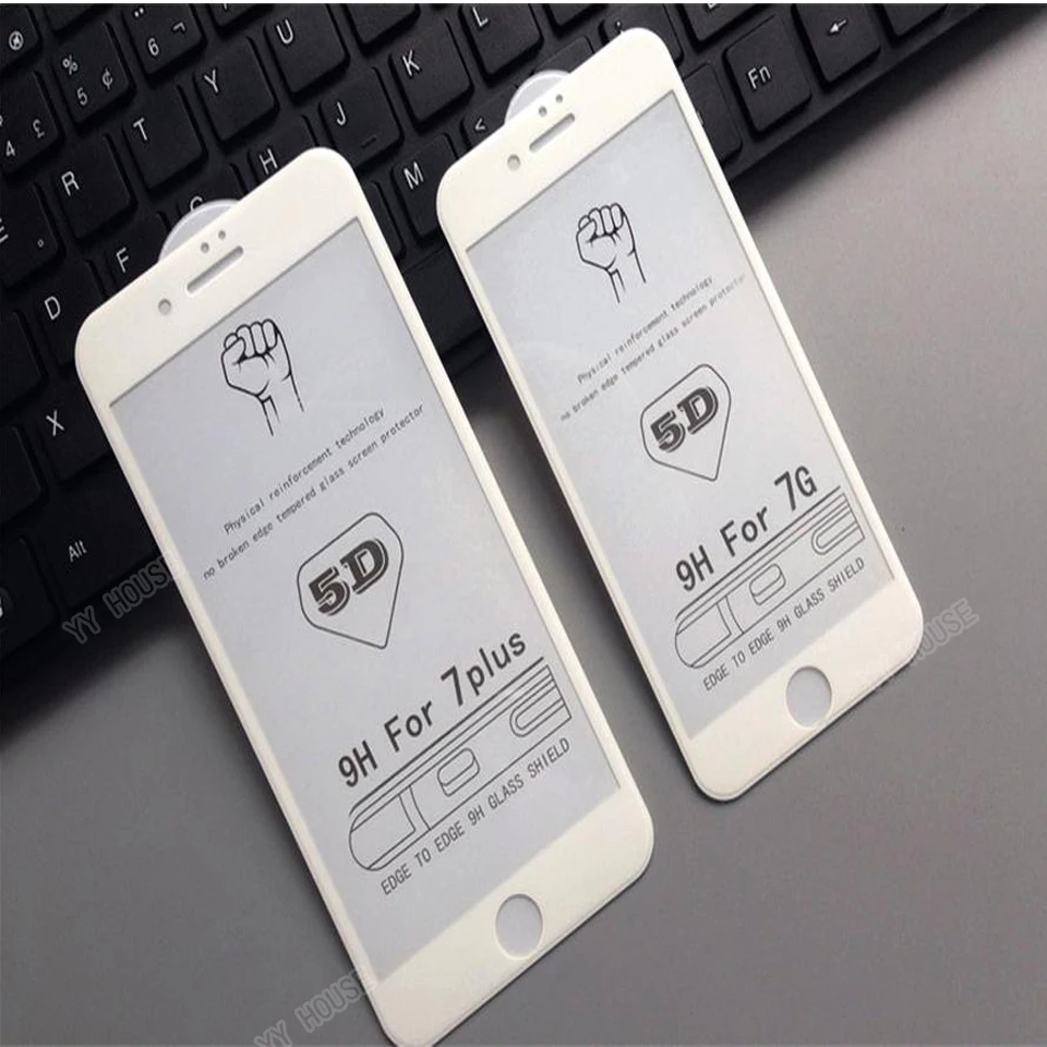 5D закаленное защитное стекло для экрана iPhone 6 6Plus 7 edge полное покрытие 8 Plus |