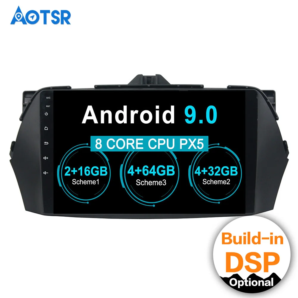 Автомобильная Мультимедийная стерео система Aostr 2 din Android 9 0 без DVD плеера GPS