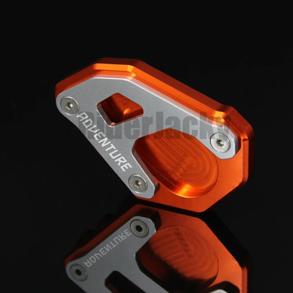 Оранжевая CNC алюминиевая подставка для мотоцикла боковая KTM 1050 1090 1190 1290 Adventure / super