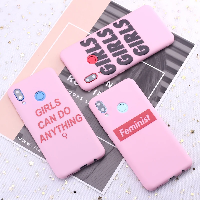 For Samsung A41 S8 S9 S10 S10e S20 Plus Note 8 9 10 A7 A8 Girls Feminist Girl Gang Candy Silicone Phone Case Cover Capa Fundas | Мобильные