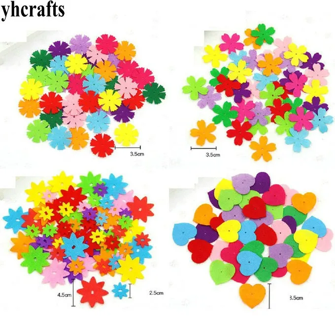40PCS/LOT.6 design Different shape fabric flower petal Scrapbook kit.Early educational toys Kindergarten crafts OEM | Дом и сад