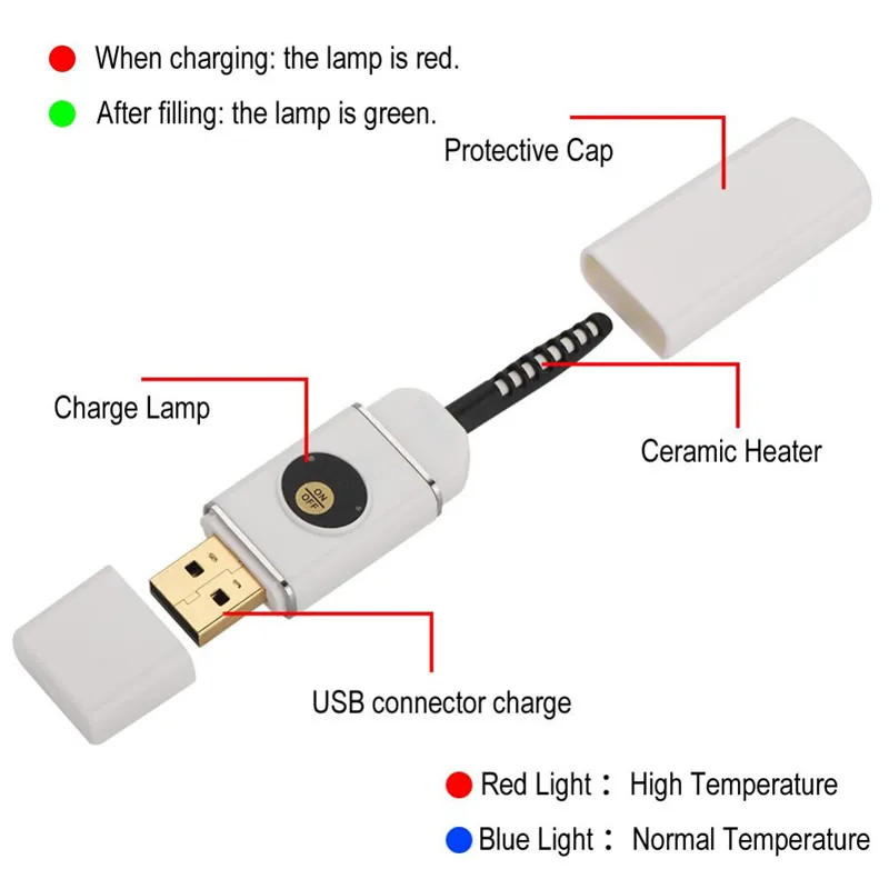 USB щипцы для завивки ресниц портативные электрические Подогреваемые бигуди