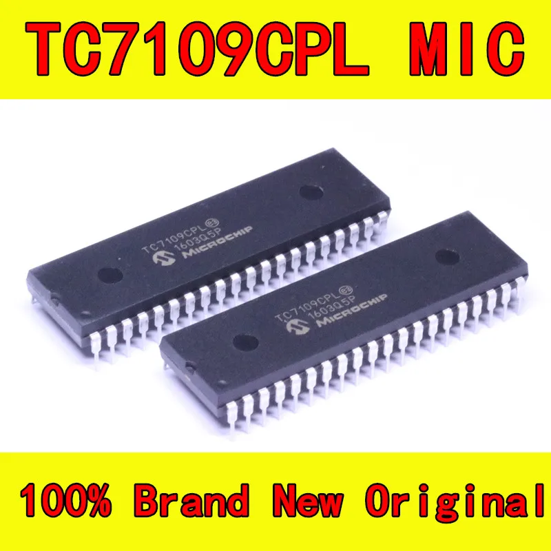 Бесплатная Доставка Один Лот 10 ШТ. TC7109CPL TC7109 DIP-40 12-битный A-Совместимый