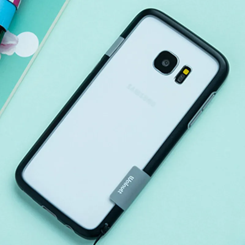 Для samsung S7 edge Note8 роскошный прочный армированный гибридный мягкий чехол с рамкой