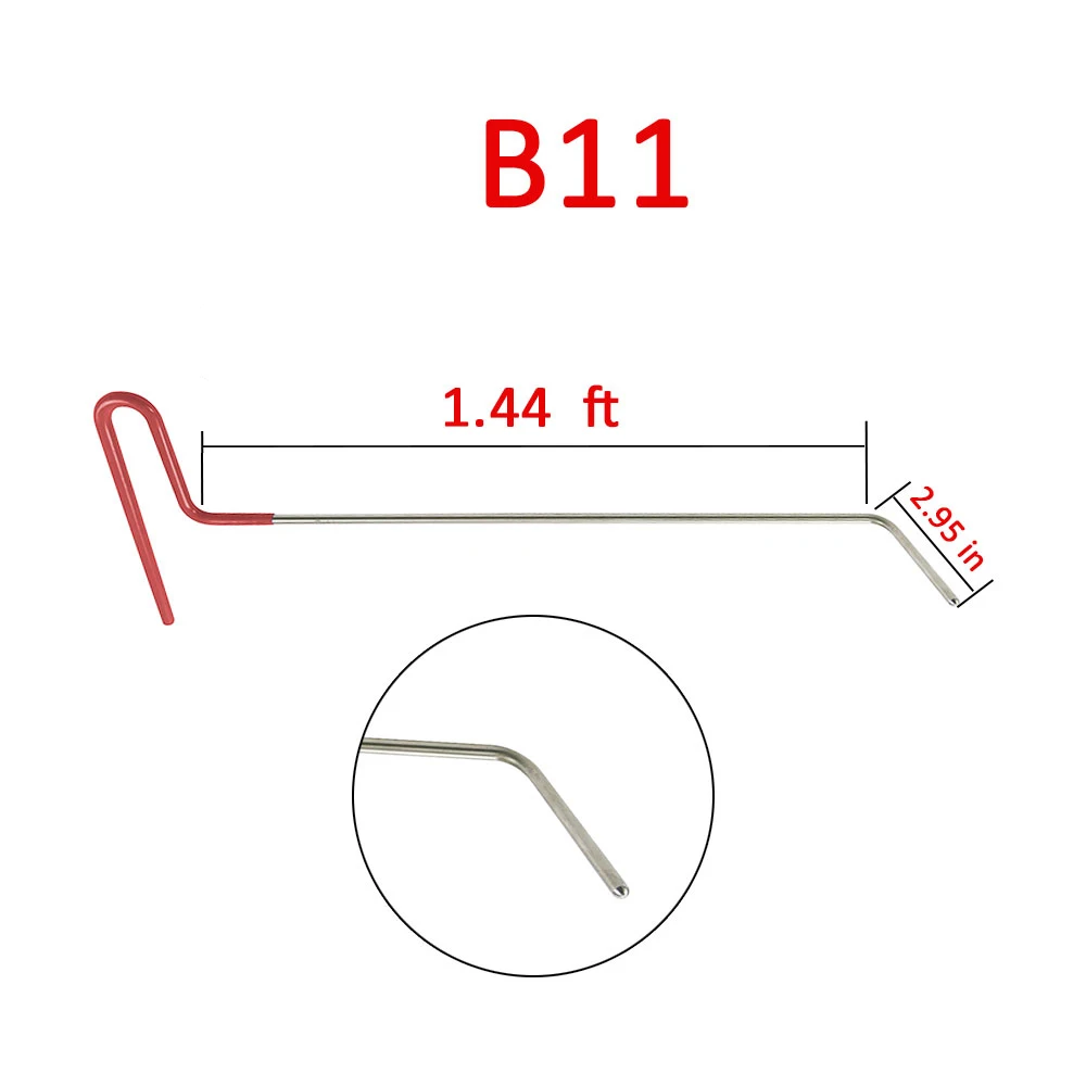 FURUIX Hook Tools Push Rods Dent Removal Tools Paintless Dent Repair Tools Car Body Repair tools 4pc newly design rods set of tools hook tool push rod best hook paintless dent repair