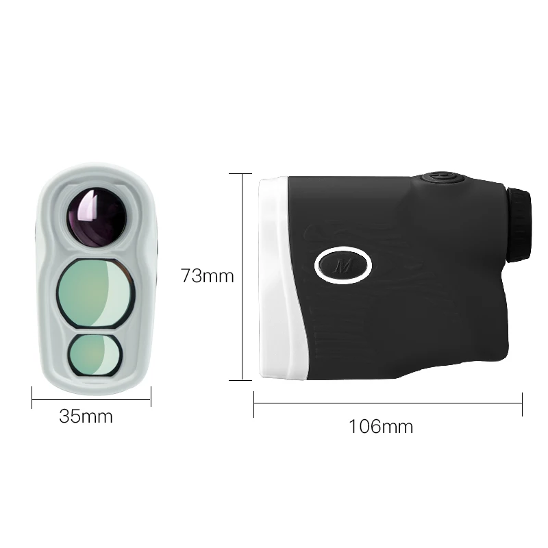 LaserWorks 1200 м Golf Rangefinder Монокуляр резиновый бронированный с отдельной кнопкой