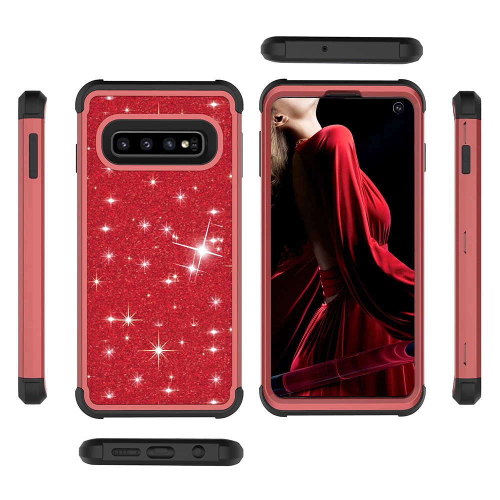 Чехол с блестками для Samsung Galaxy S10 Plus S 10 plus защитный чехол 10s 7plus 9 8 Aamsung |