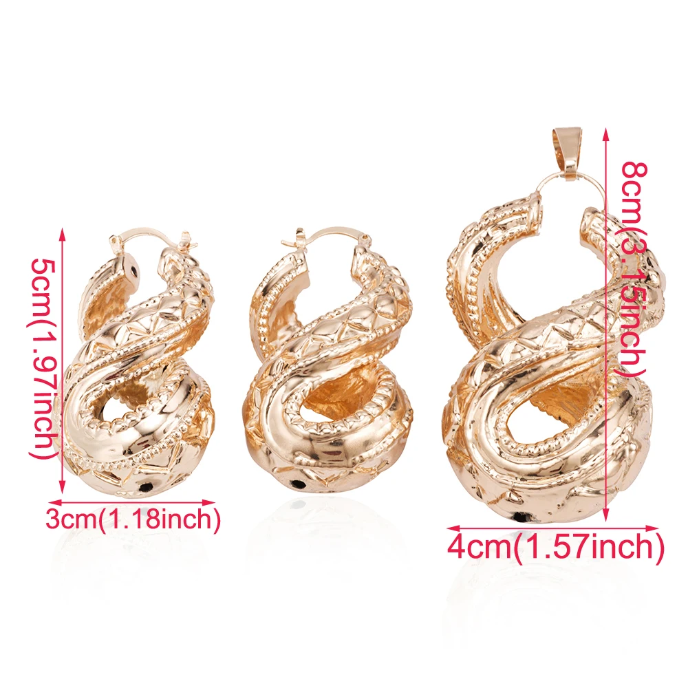 Ethlyn полые серьги наборы из розового золота медный крест номер восемь и кулон