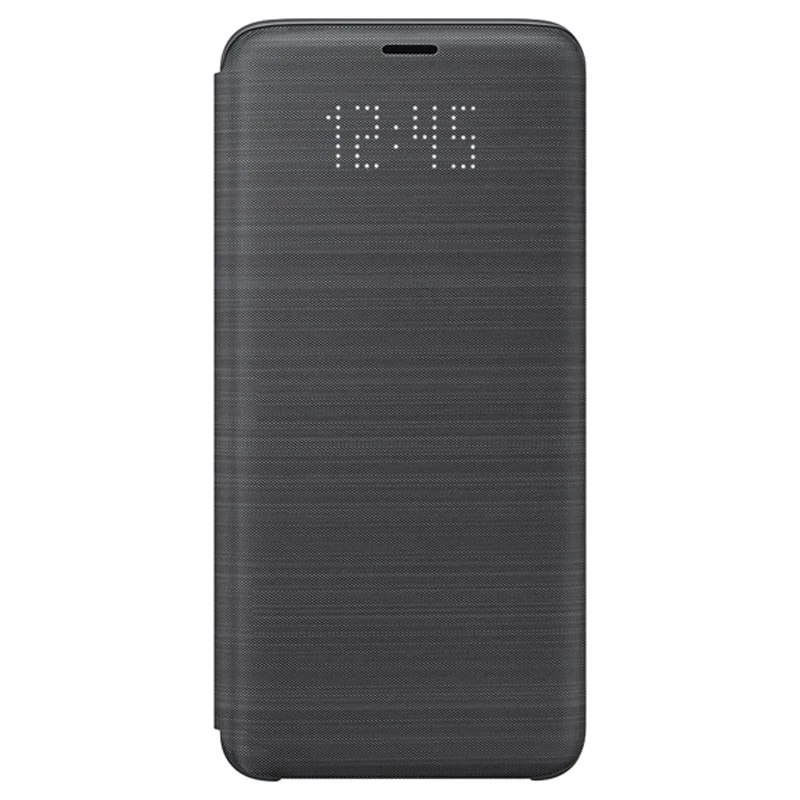 Black samsung светодиодный защитный чехол для телефона для samsung Galaxy S9 G9600 S9+ Plus G9650 функция сна карман для карт - Цвет: Black