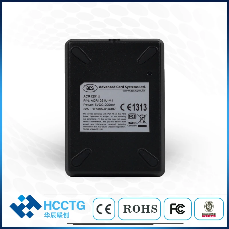 RFID Black USB Contactless FeliCa ISO14443 Mifare P2P NFC Card Reader Writer ACR1251U | Безопасность и защита