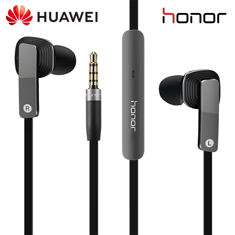 Huawei Honor AM175 наушники гибридные наушники динамические сбалансированные Арматура двойной блок в ухо провод Управление гарнитура для xiaomi samsung