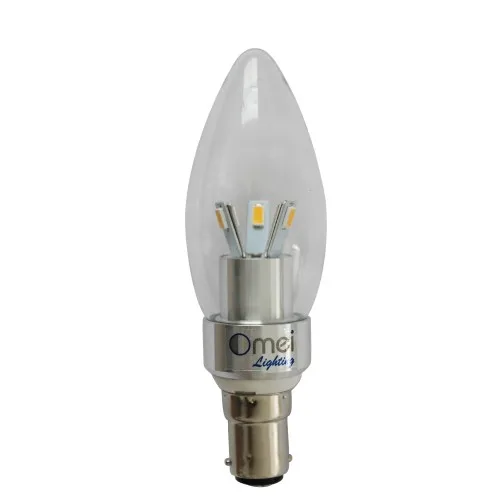4-Pack LED 40w B15 свеча лампа маленький байонет 3w 360 градусов свет люстра лампочки |