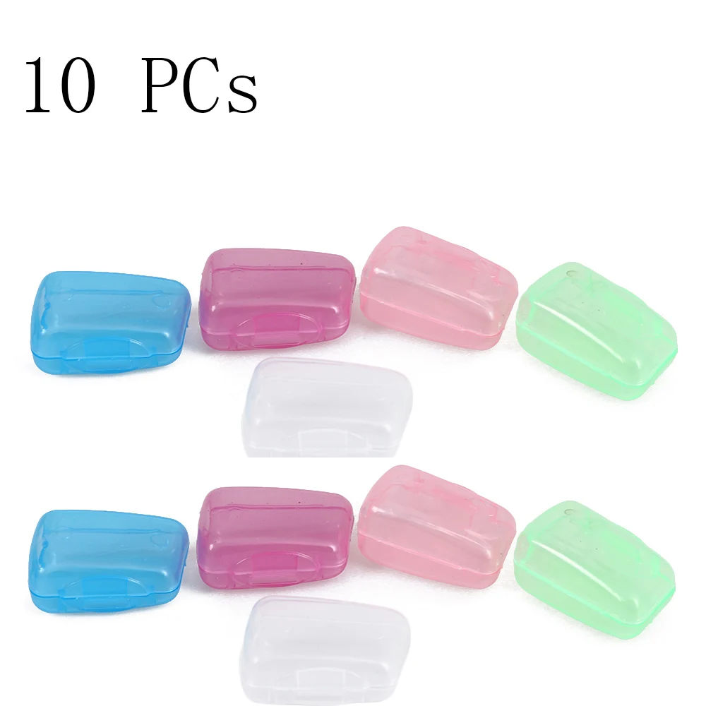 10 PCs Горячая новинка популярная 10 шт. портативная насадка для зубной щетки держатель для путешествий походная щетка чехол Защита для похода Щетка Очиститель - Цвет: 10 PCs