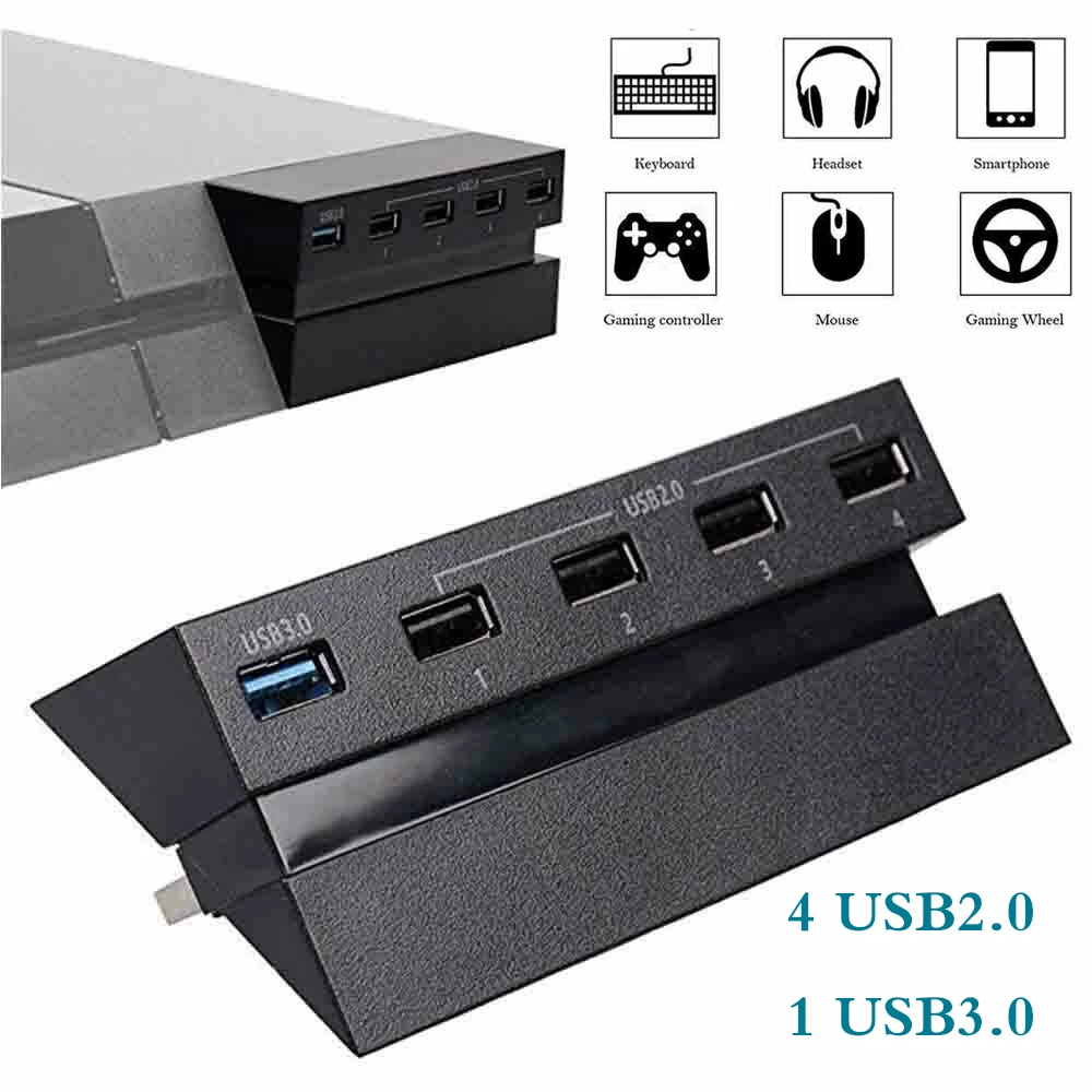 SOONHUA расширитель usb хаб 5 Порты и разъёмы USB 3 0 2 высокого Скорость адаптер s для PS4