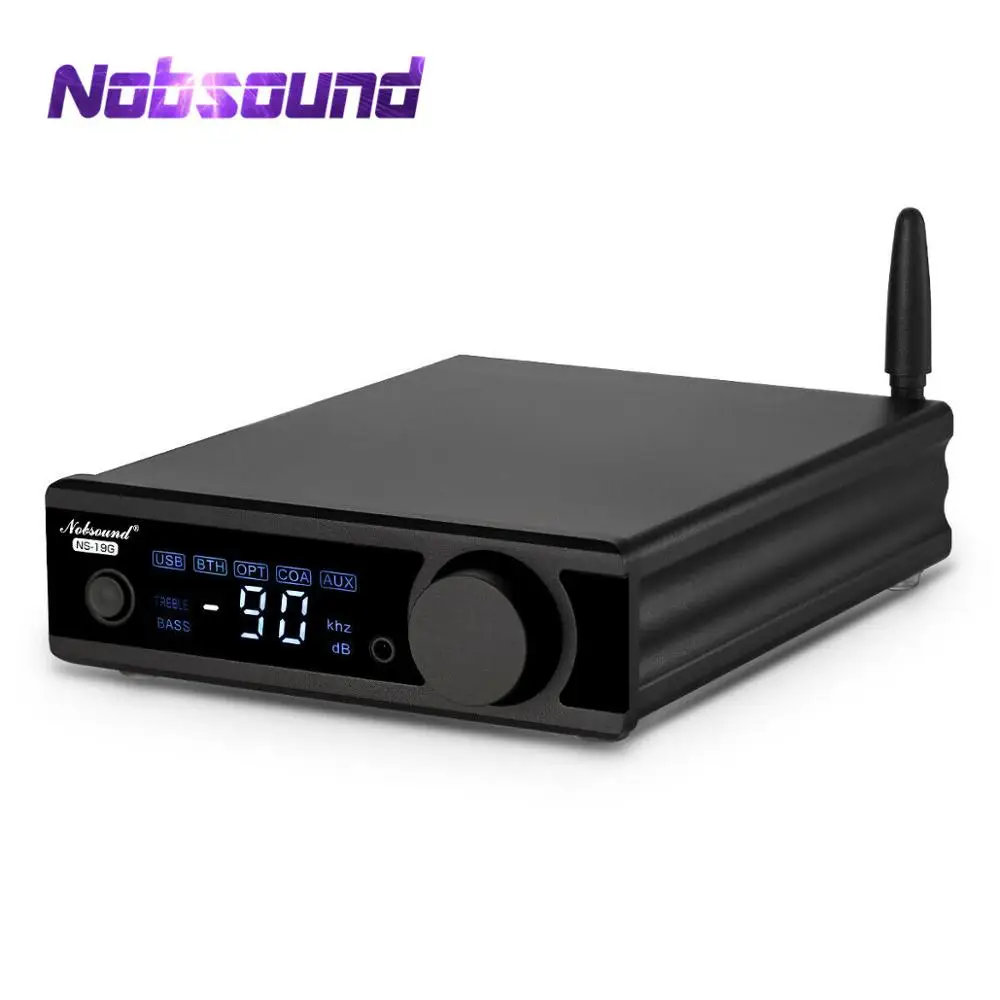 Nobsound Hi-Fi стерео Bluetooth 5,0 TDA7498E Мощность усилитель с NFC активный сабвуферный наушник Amp USB/OPT/коаксиальный ЦАП Декодер