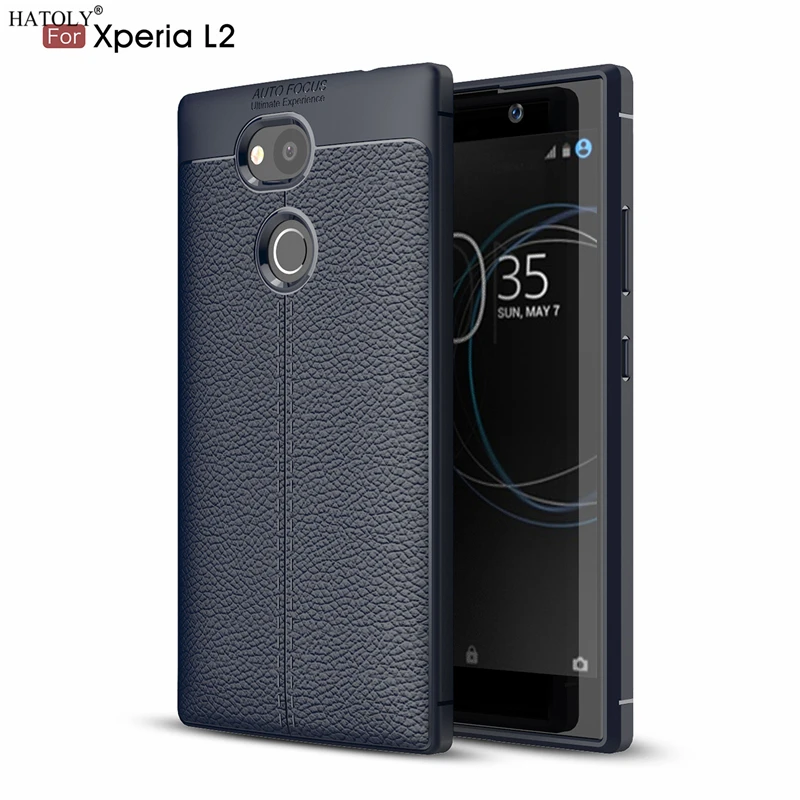 Hatoly чехол для sony Xperia L2 узор из искусственной кожи грязно устойчивый накладка на