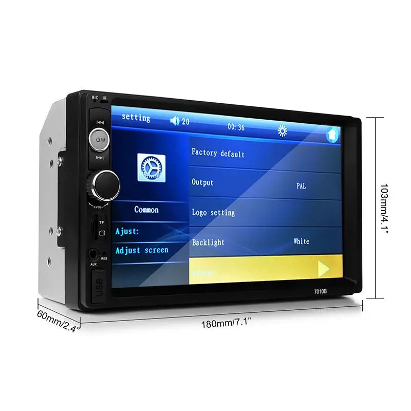 2 din 7 дюймовый автомобильный FM радиоприемник MP3 MP5 плеер в приборной панели