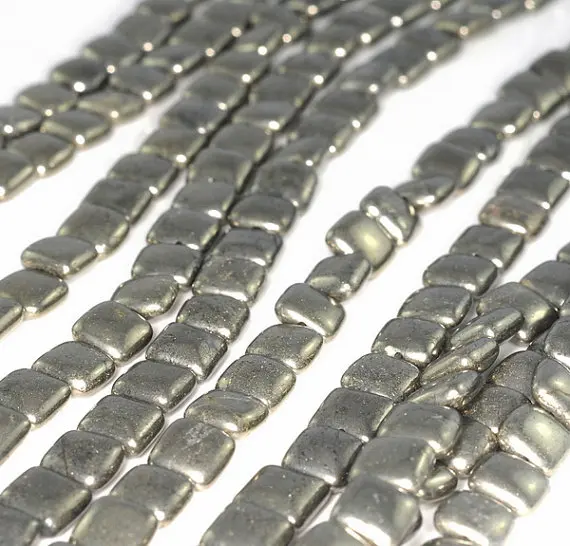 8 мм Палаццо Железный Пирит драгоценный камень металлический идеальный квадрат