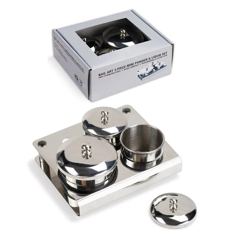 Мини-набор для дизайна ногтей из нержавеющей стали 100 комплектов акриловое