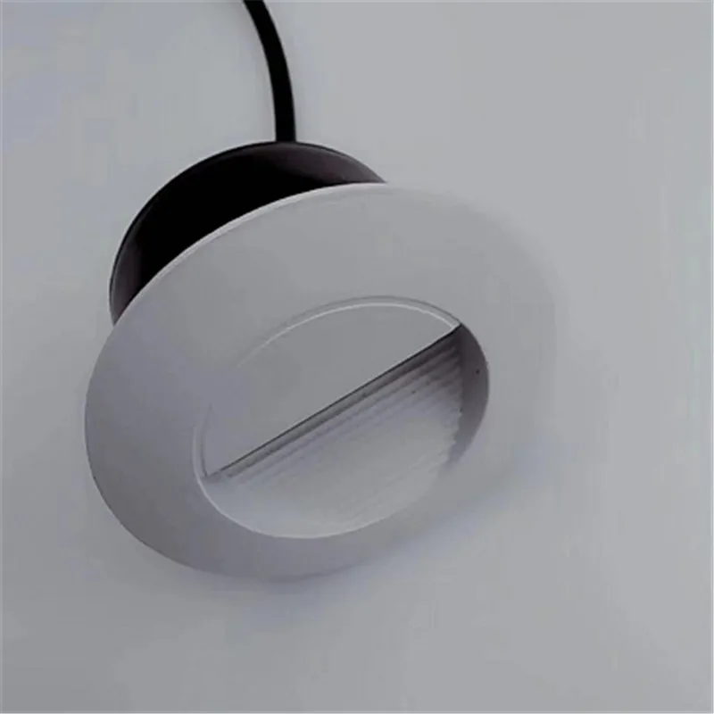 4 шт. круглый светодиодный лестничный светильник 3W COB AC85-265V ступенчатый светильник s наружный закрытый Водонепроницаемый модный Встроенный Настенный светильник садовый светильник ing
