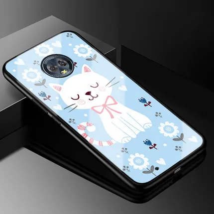 Роскошные закаленное Стекло задняя крышка чехол для Moto G6 защитный чехол для Moto G 6 оболочка для Moto XT1925-10 крышка MotoG6 чехол - Цвет: A10