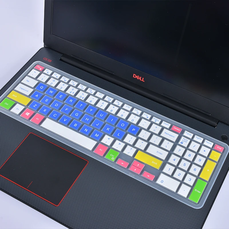 Для 15," Dell Inspiron 15 3000 5000 7000 серии G3 G5 G7 игровой серии Силиконовая клавиатура для ноутбука Защитная крышка