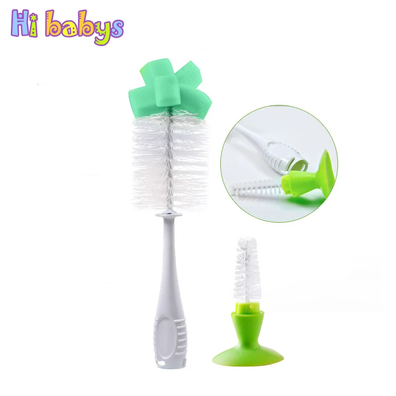 2 шт./компл. Baby Bottle щетка для очистки дети подачи молока бутылка 360 градусов вращая