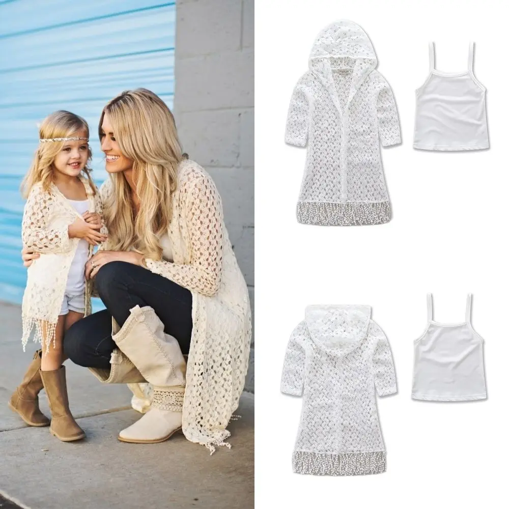 Новинка 2017 года Семейные комплекты для мамы и дочки повседневное пальто с