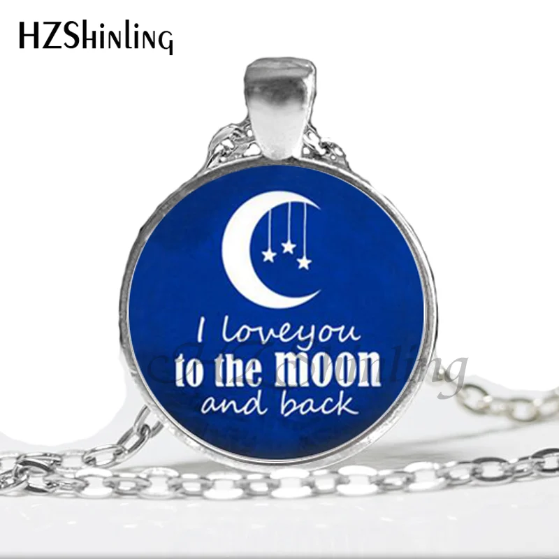 I love you to the moon and back подвеска Милая двойная Пара Ожерелье арт подарок на день