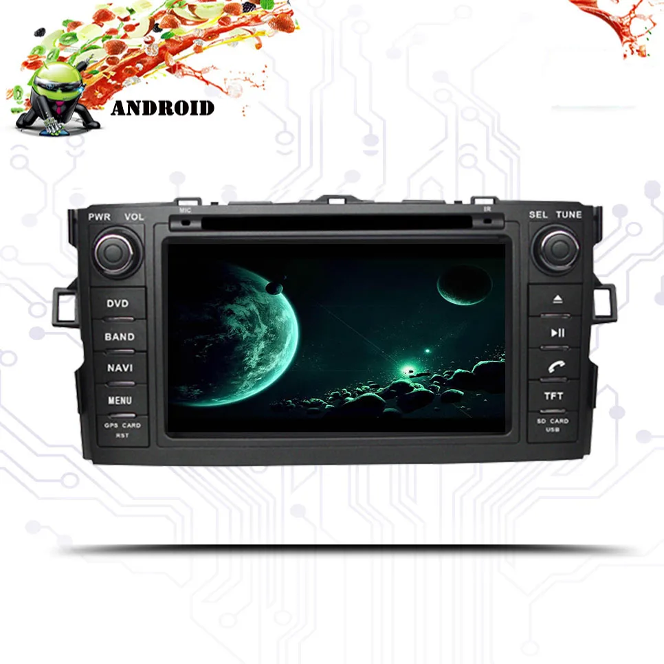 Android 10 04 + 64G 2 DIN Автомобильный мультимедийный плеер для TOYOTA AURIS Altis хэтчбек COROLLA 2012