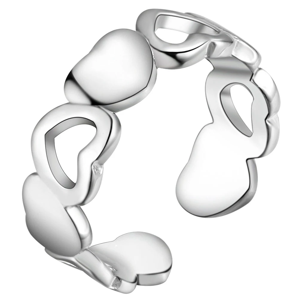 Ювелирные изделия 925 покрытое серебром кольцо Очаровательная Роза свадебные