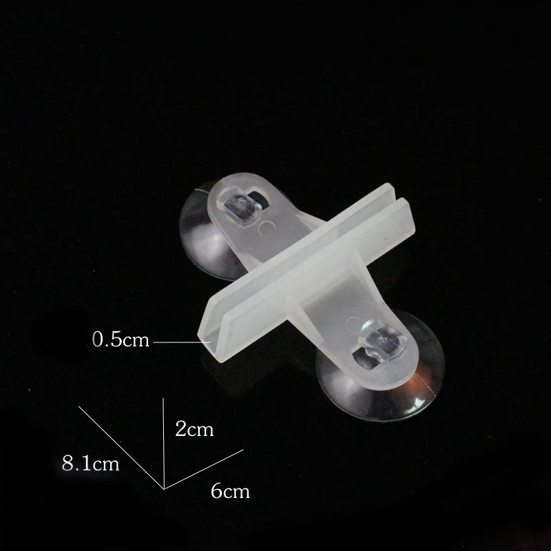 1pcs White clamp NuoNuoWell, сделай сам, фильтрующая сетка для аквариума, разделительная доска для аквариума, разделитель, фильтрующая доска, 1 см* 1 см, отверстие, 6 шт - Цвет: 1pcs White clamp