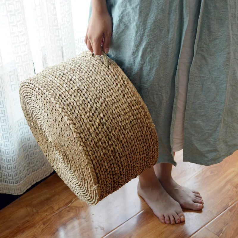 Портативная японская подушка для медитации ручной работы Futon утолщенные круглые