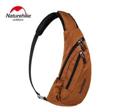 Naturehike Фабричный магазин, нагрудная Сумка для кемпинга, сумка на груди, сумки на одно плечо, многократное использование - Цвет: Black orange