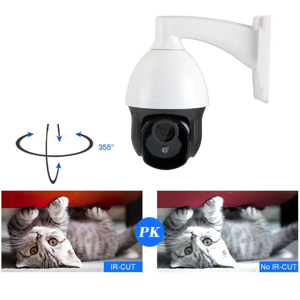 5.0MP наружная камера видеонаблюдения AHD 1080P 2.0MP Мини водонепроницаемая купольная PTZ камера 4X ZOOM 2,8-8 мм автоматическая фокусировка PanTilt вращающаяся камера