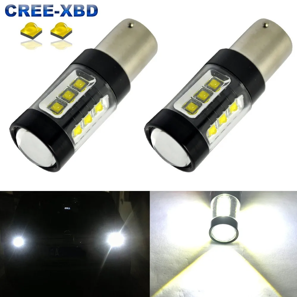 

Free Shipping 2Pcs 1156 BA15S 80W CREE Chips Led High Power RV Camper Trailer White LED Light 1141 12V