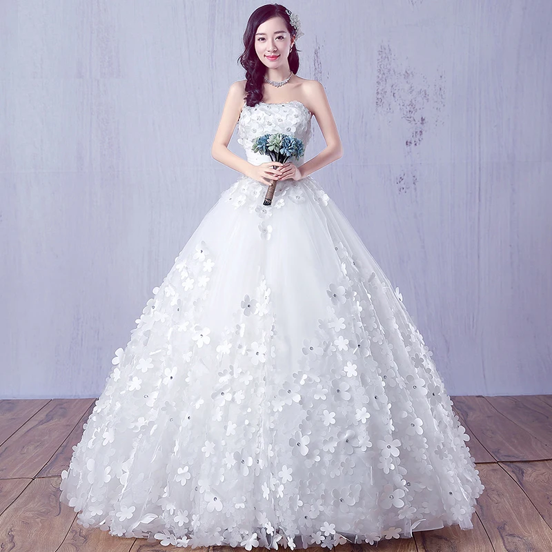 Халат Де Вечер Роскошный 2017 Без Бретелек С Плеча Белые Кружева Цветы Вернуться