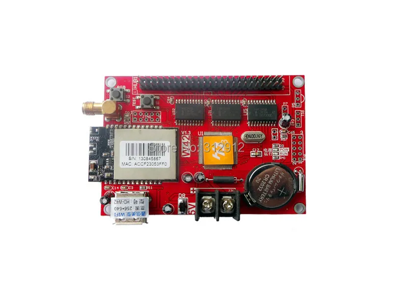 HD W42 асинхронный WIFI светодиодный дисплей 64*544 пикселей для RGB полного цвета|card