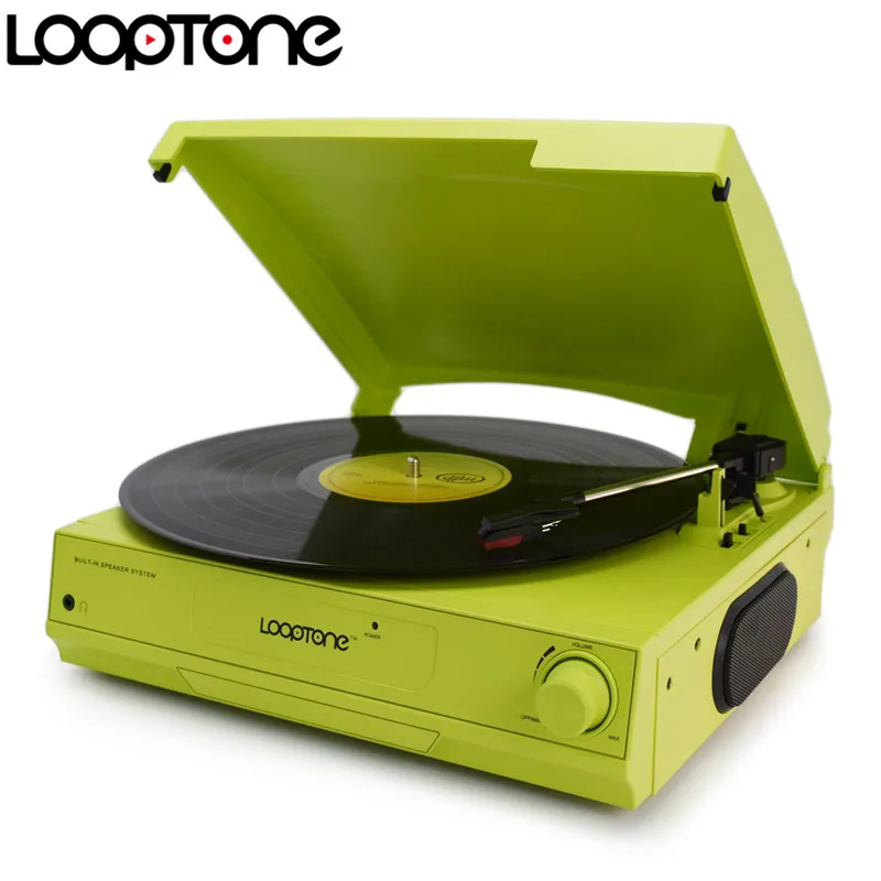 Проигрыватель LoopTone 33/45/78 об/мин Виниловый проигрыватель с Bluetooth поворотным столом