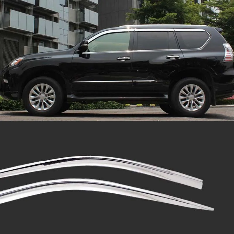 1 комплект новый хромированный козырек от солнца и дождя для Lexus GX 400/460 2014