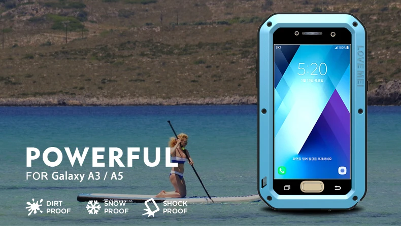 A520 оригинальный водонепроницаемый чехол Love mei для Samsung Galaxy A5 2017 A520F/A5 7