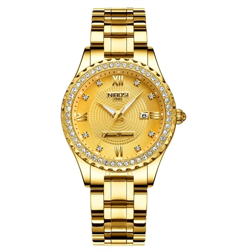 Women Watch 2 NIBOSI, женские часы, Топ бренд, роскошные золотые часы для пары, спортивные кварцевые часы, бизнес часы, Reloj, водонепроницаемые наручные часы, Relogio Feminino - Цвет: Women Watch 2