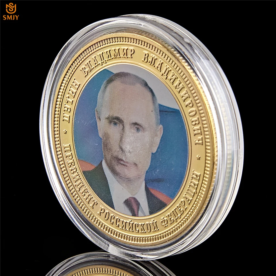 5 шт./компл. России второй Владимир Путин советский карта золото памятная монета