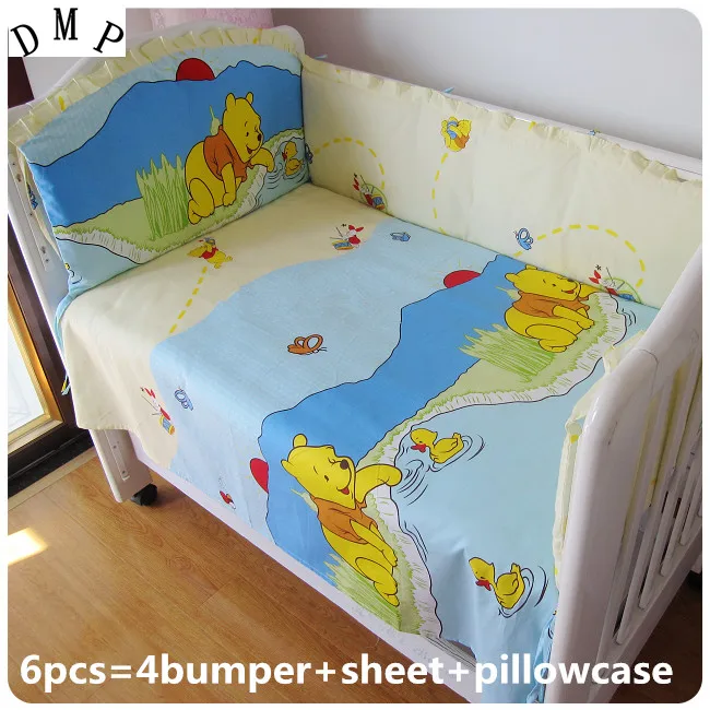 

Promotion! 6/7PCS Crib Bedding Set room decor Baby Bedding Set ,120*60/120*70cm