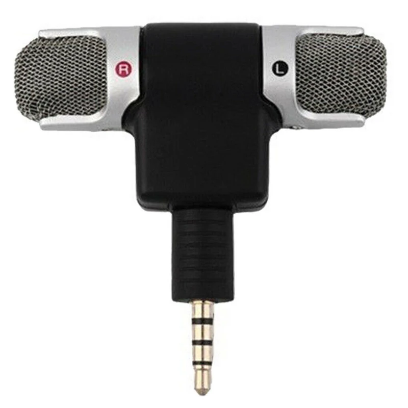 For Mobile phone Мини-диктофон с разъемом 3,5 мм, стерео микрофон, микрофон Kara ok, пение, помощник для интервью, для ноутбука, ПК, телефона на базе Android - Цвет: For Mobile phone