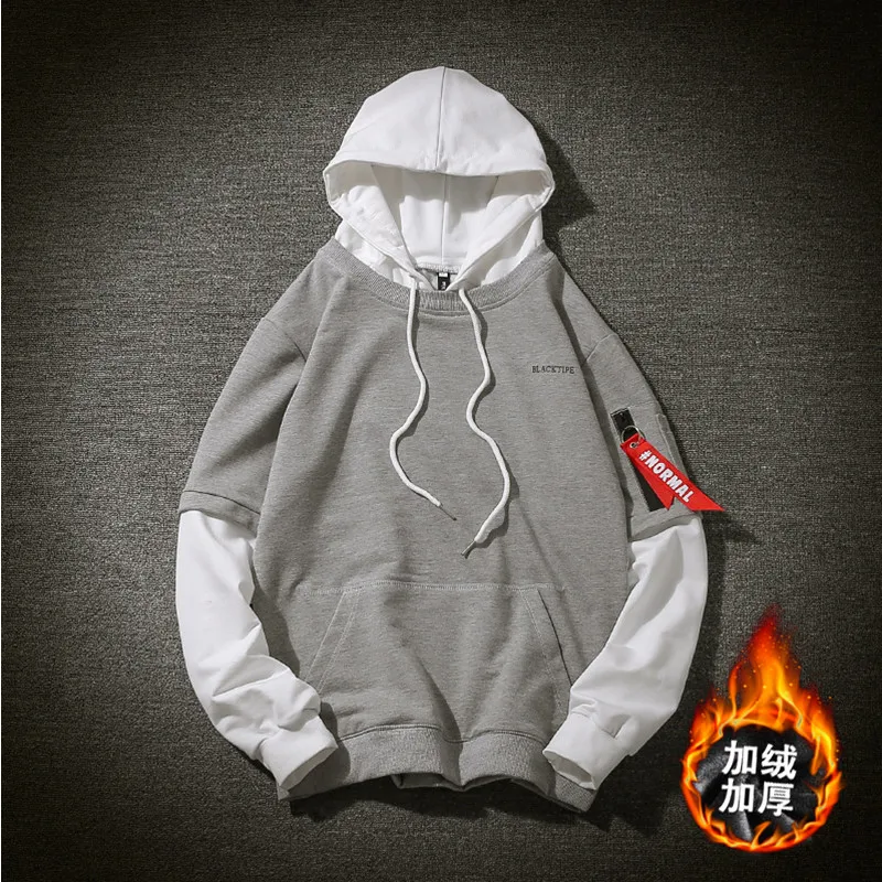 Large Size Youth Sweatshirt Fashion Solid Color Classic Style Popular Hoodies Spring Autumn Men Casual MOOWNUC MWC Free Shipping | Мужская