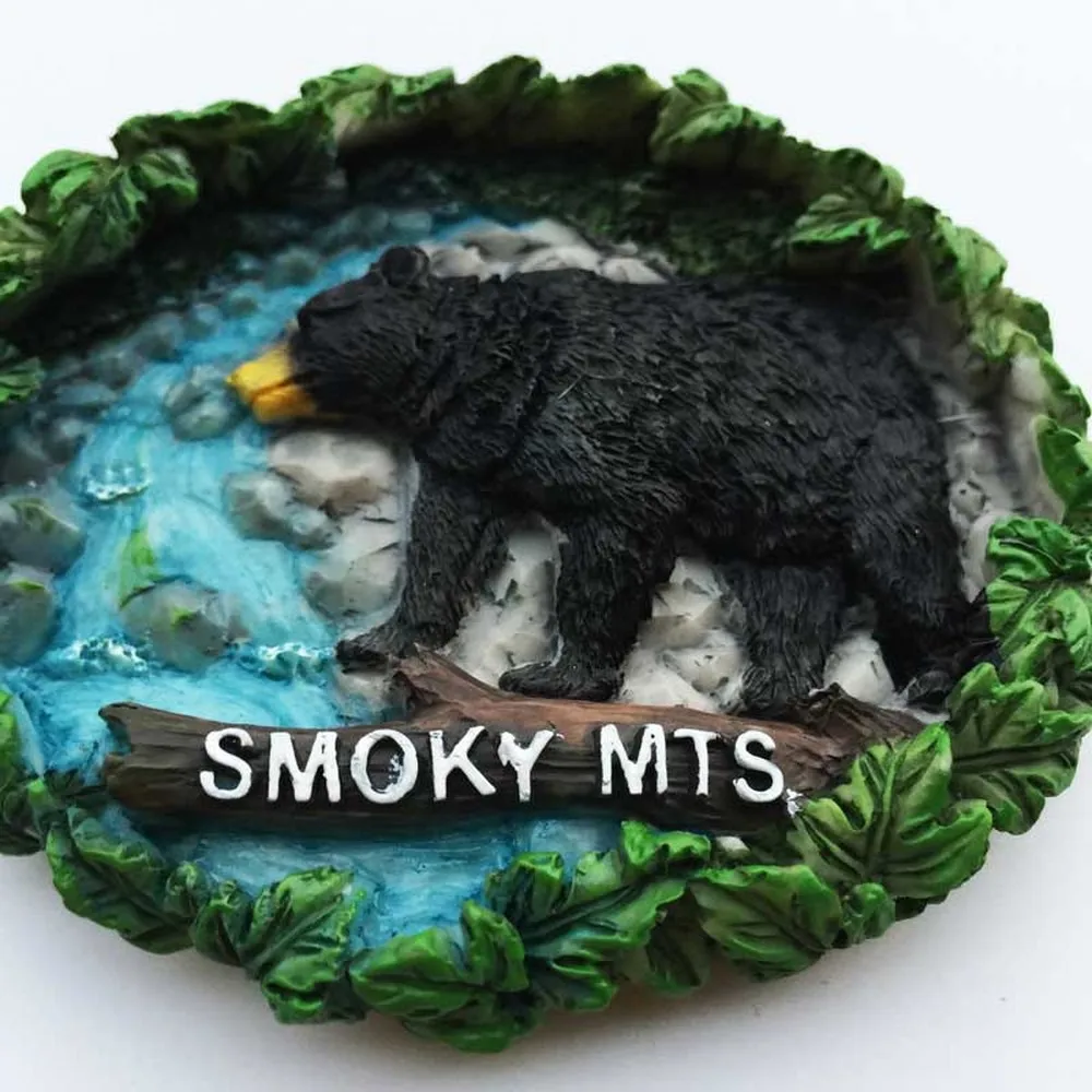 BABELEMI USA Tennessee Great Smoky Mountains National Park 3D Fridge Magnets Tourism Souvenirs Refrigerator Magnetic Stickers | Дом и сад