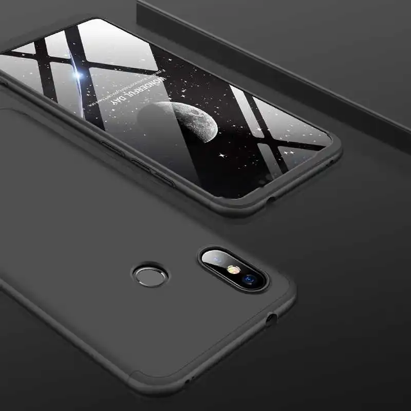 Mokoemi Мода 360 полная защитная Броня 6,2" для Xiaomi Redmi Note 6 Pro Чехол для Redmi Note 6 Pro Чехол для телефона - Цвет: Black Black