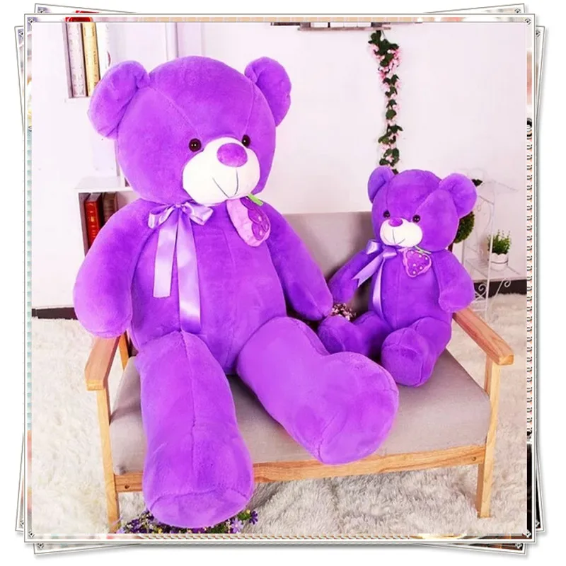 Гигантский плюшевый медведь фиолетовый Губка Боб kawaii Плюшевые Детские игрушки в