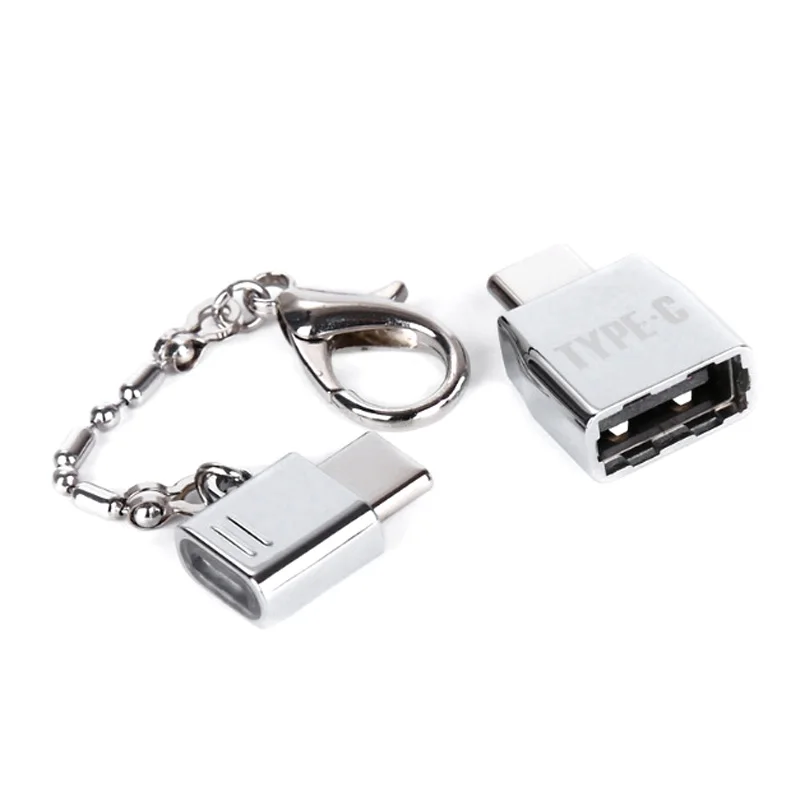 2019 горячий металлический брелок Type C адаптер наборы USB OTG конвертер для Google Pixel Xiaomi